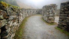 Landscapes fog China ruins Bricks