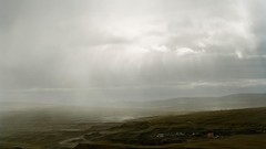 Landscapes fog grass clouds iceland