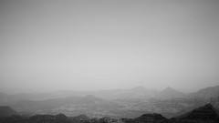 Landscapes fog Mountains black and white India monochrome