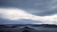 Landscapes fog Mountains clouds Spain