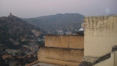 Landscapes fog Mountains India Temples