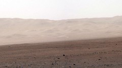 Landscapes fog Mountains Mars dust curiosity rocks NASA