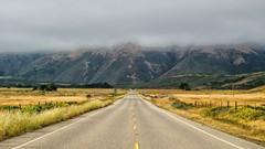 Landscapes fog nature hills California roads USA fences mist 