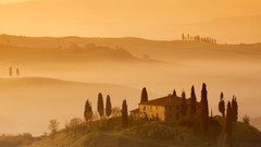 Landscapes fog nature Italy toscana