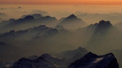 Landscapes fog nature Mountains Austria Alps mist peaks