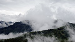 Landscapes fog nature Mountains clouds