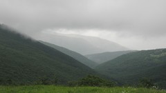 Landscapes fog nature Mountains hills