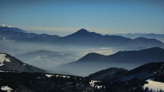 Landscapes fog nature Mountains hills mist