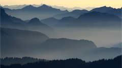 Landscapes fog nature Mountains mist