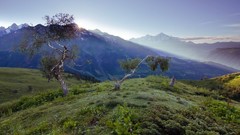 Landscapes fog nature Mountains skylines