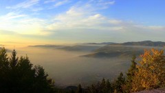 Landscapes fog panorama bosnia and herzegovina sarajevo