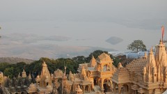 Landscapes fog Trees India Temples forests