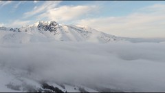 Landscapes fog winter Mountains clouds panorama