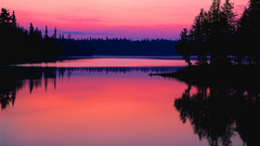 Landscapes forests lakes reflections
