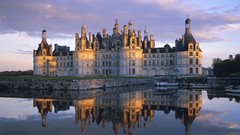 Landscapes France architecture reflections Castles historic