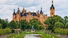 Landscapes germany architecture Castles buildings schwerin 