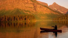 Landscapes glacier Montana medicine national park