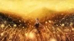 Landscapes grass Anime anime girls