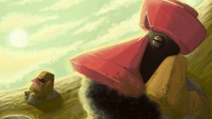 Landscapes grass clouds nintendo statues rocks Pokemon video 