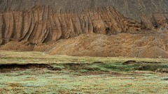 Landscapes grass Mountains iceland