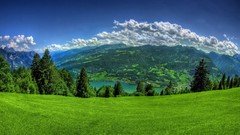 Landscapes grass valleys
