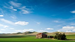 Landscapes Green houses fields