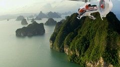 Landscapes Helicopters Islands