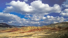 Landscapes hills Oregon national park painted