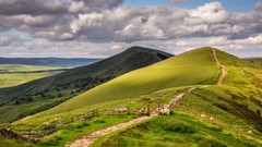 Landscapes hills paths