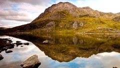 Landscapes hills reflections