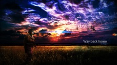 Landscapes home soldiers back battlefield Photo manipulation 