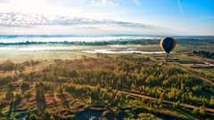 Landscapes hot air balloons