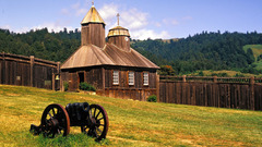 Landscapes houses nature