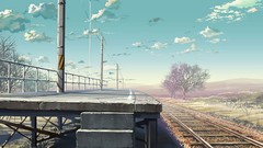 Landscapes illustrations train stations