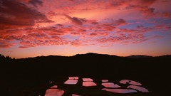 Landscapes Japan skyscapes Rice paddies paddy fields