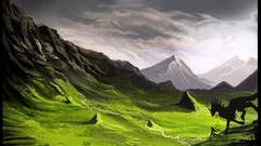 Landscapes land drawings drake digital art fantasy art