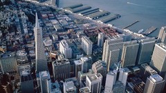 Landscapes land Skyscrapers San Francisco architecture 