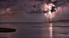 Landscapes Lightning storm