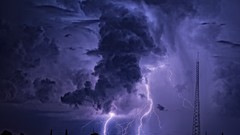 Landscapes Lightning storm
