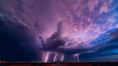 Landscapes Lightning storm