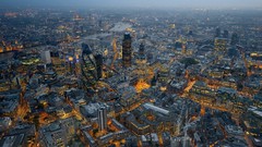 Landscapes London Skyscrapers United Kingdom City Lights 