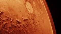Landscapes Mars crater planets outer space