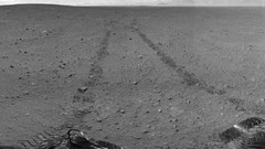 Landscapes Mars curiosity Mark planets outer space grayscale 