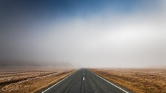 Landscapes mist roads