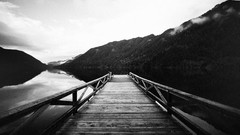 Landscapes monochrome piers