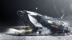 Landscapes moon science fiction outer space artwork digital art 