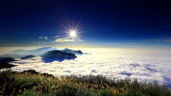 Landscapes mountain peak