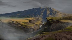 Landscapes Mountains artwork digital art