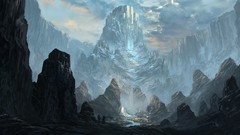 Landscapes Mountains artwork fantasy art