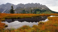 Landscapes Mountains autumn lakes reflections scenic